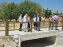 Miguel Antolín visita la actuación de restauración del cauce del Arroyo Valconejero en el Parque de los Arroyos de San Sebastián de los Reyes