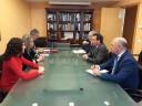 El presidente de la Confederación Hidrográfica del Tajo se reúne con la alcaldesa de Toledo, Milagros Tolón