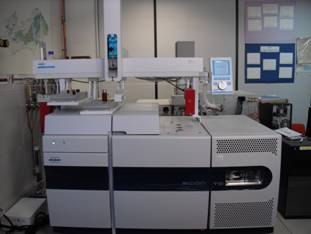 Fotogrfía de un Cromatógrafo de gases con triple cuadrupolo.